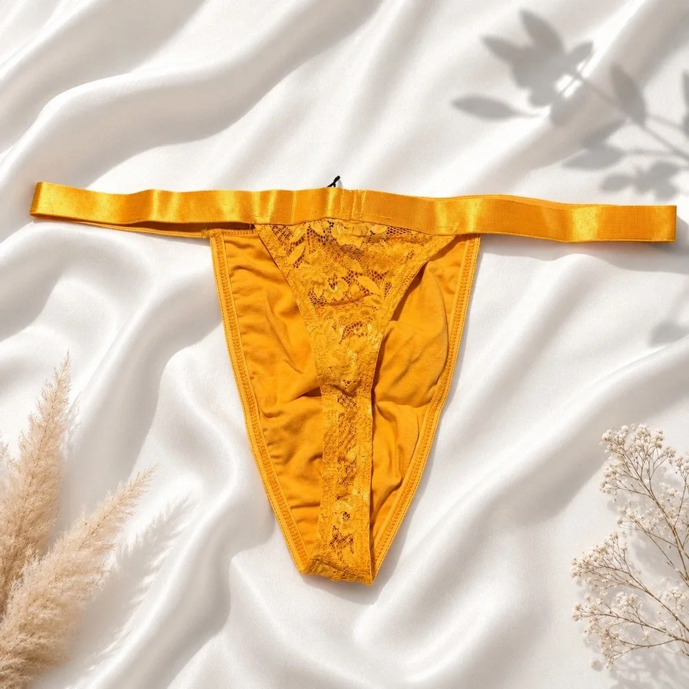 COSABELLA Never Say Never Men's Italian Thong Taaja Mango / Size L - NWT